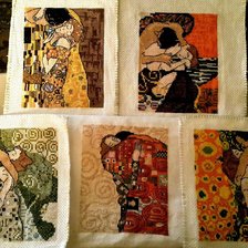 Работа «Миниатюры по репродукциям Густава Климта»