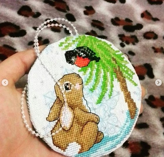 Работа «Оформленная новогодняя игрушка»