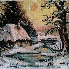 Работа «Зимний закат»