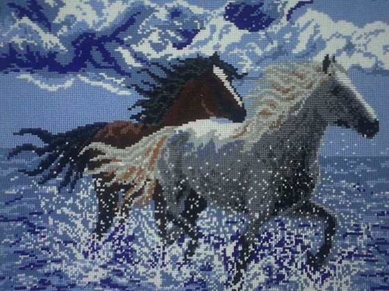 Работа «Пара лошадей»