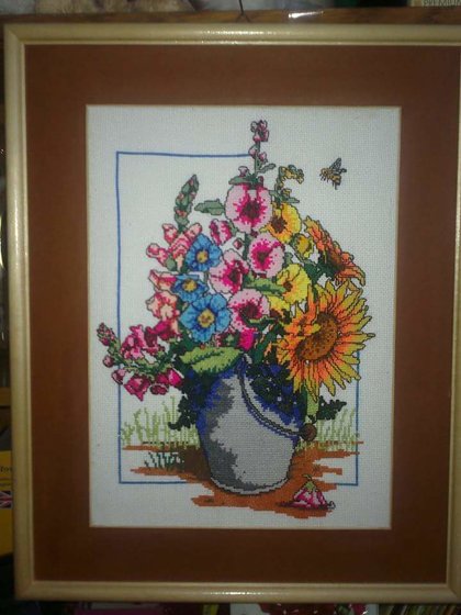 Работа «Букет в ведре.»