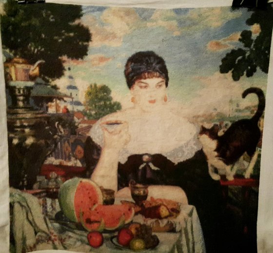 Работа «Купчиха за чаем»