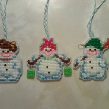 Работа «Весёлые снеговички»