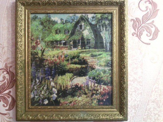 Работа «домик в цвету»