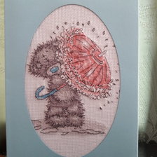 Работа «Мишка - открытка»