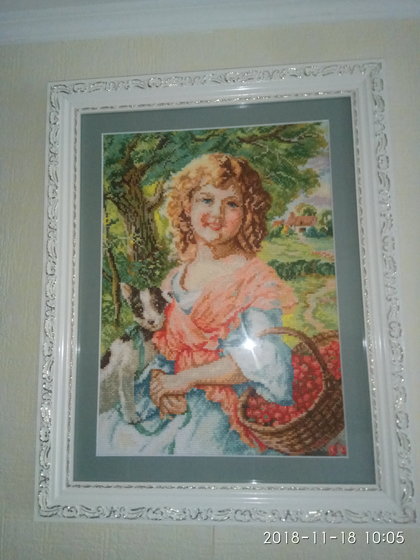 Работа «Девочка с собачкой»