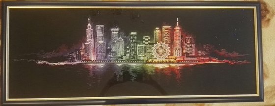 Работа «Ночной город»