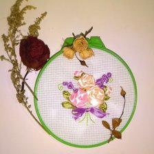Работа «Набор вышивки лентами "Чайные розы"»