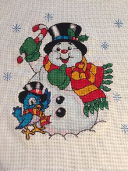 Работа «Снеговик»