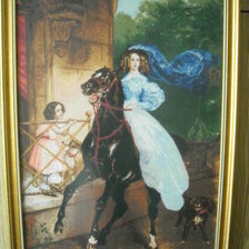 Работа «Всадница Брюллов»