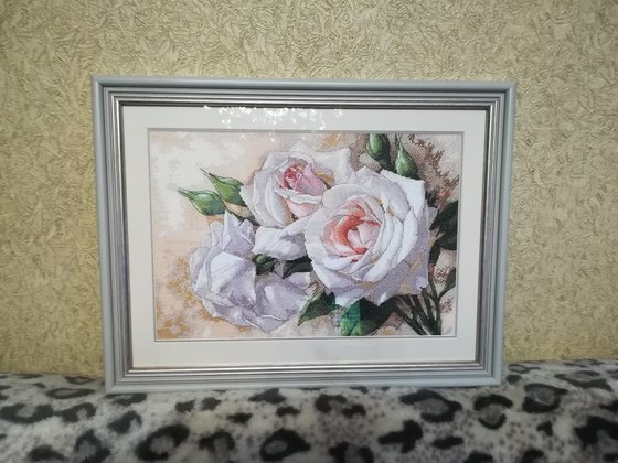 Работа «Белые розы»
