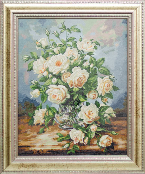 Работа «Букет белых роз.»