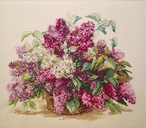 Работа «Букет сирени»