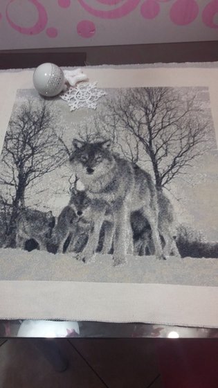 Работа «семья волков чб 2»