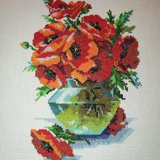 Работа «Маки в вазе»