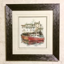 Работа «Рыбацкая деревушка»