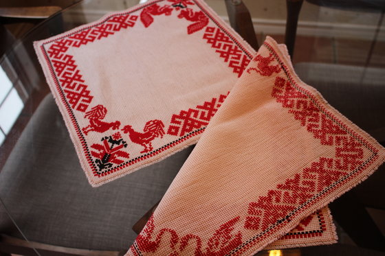 Работа «Добавляю изнанку салфеток. Оля34 хотела посмотреть.»