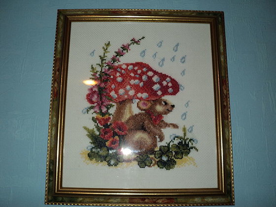 Работа «под грибом»