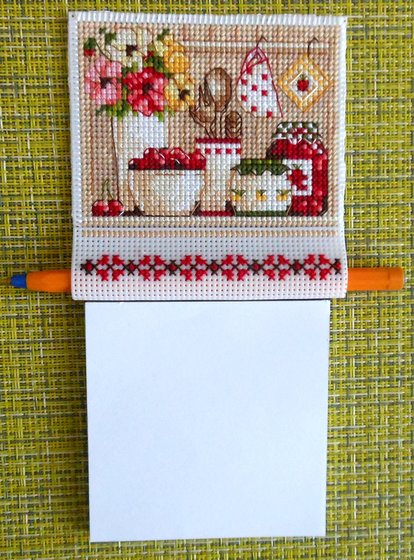 Работа «Магнит с блокнотом для записей.»