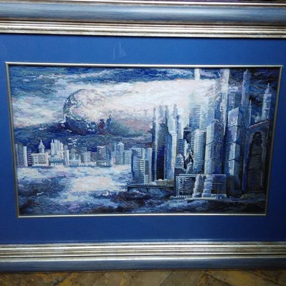 Работа «Набор для вышивания "Город будущего"»