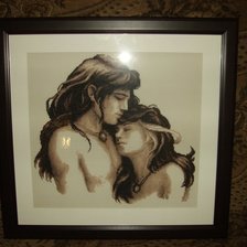 Работа «Набор для вышивания "Влюблённые"»