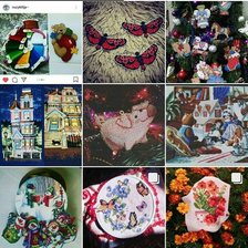 Работа «Колаж №1 Вишиті роботи у 2018 році.»