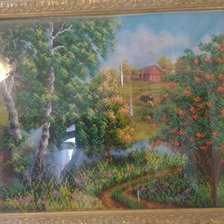 Работа «Деревенька»