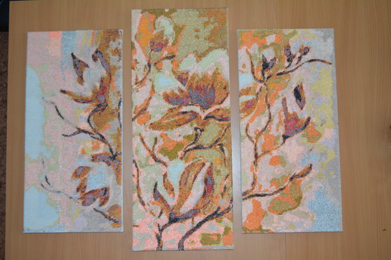 Работа «триптих магнолия»