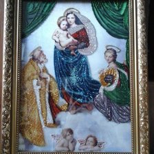 Работа «Сикстинская мадонна (бисер)»