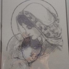 Работа «Икона *Матерь Божья с младенцем*»