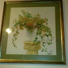 Работа «Осенний букет в хрустальной вазе»