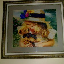 Работа «Девочка с медвежонком»