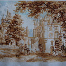 Работа «В парке замка Шенонсо»