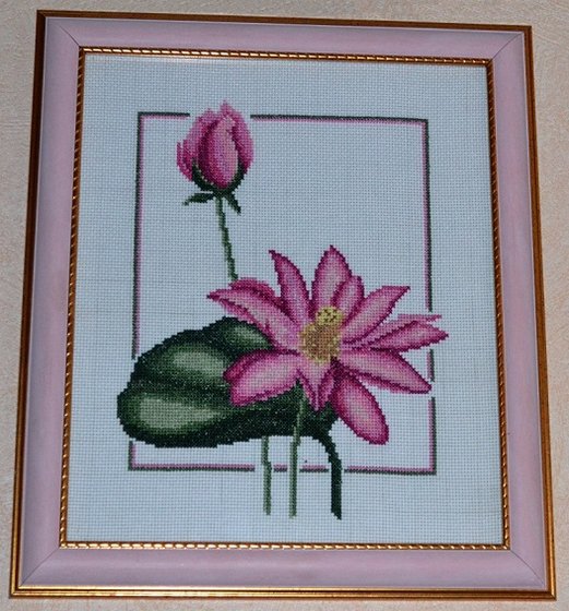 Работа «Дуэт лотосов»