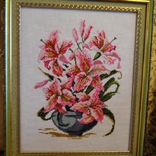 Работа «Лилии в вазе»