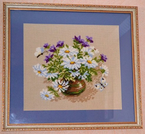 Работа «Ромашки и колокольчики»