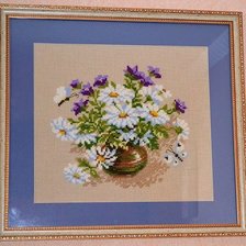 Работа «Ромашки и колокольчики»