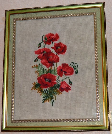 Работа «Красные маки»