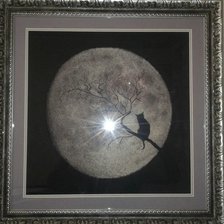 Работа «кошка и луна»