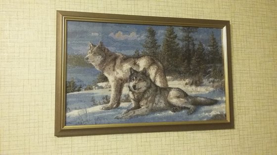 Работа «Пара волков»