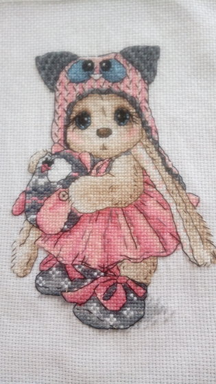 Работа «Зайка с совой»