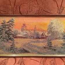 Работа «зимний закат»