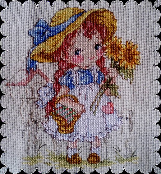 Работа «Милая цветочница»