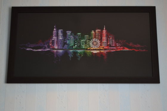 Работа «Ночной город»