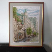 Работа «Улица с фонарями»