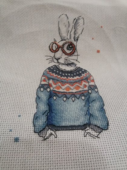 Работа «Заяц-хипстер»