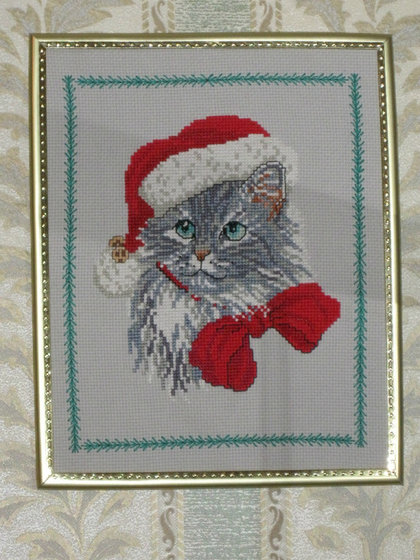 Работа «Новогодний кот»