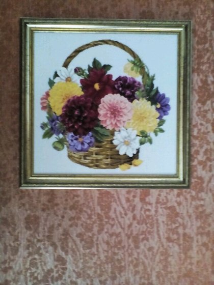 Работа «Георгины»