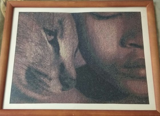 Работа «Девушка и пума»