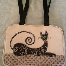 Работа «Текстильная сумка "Сфинкс"»